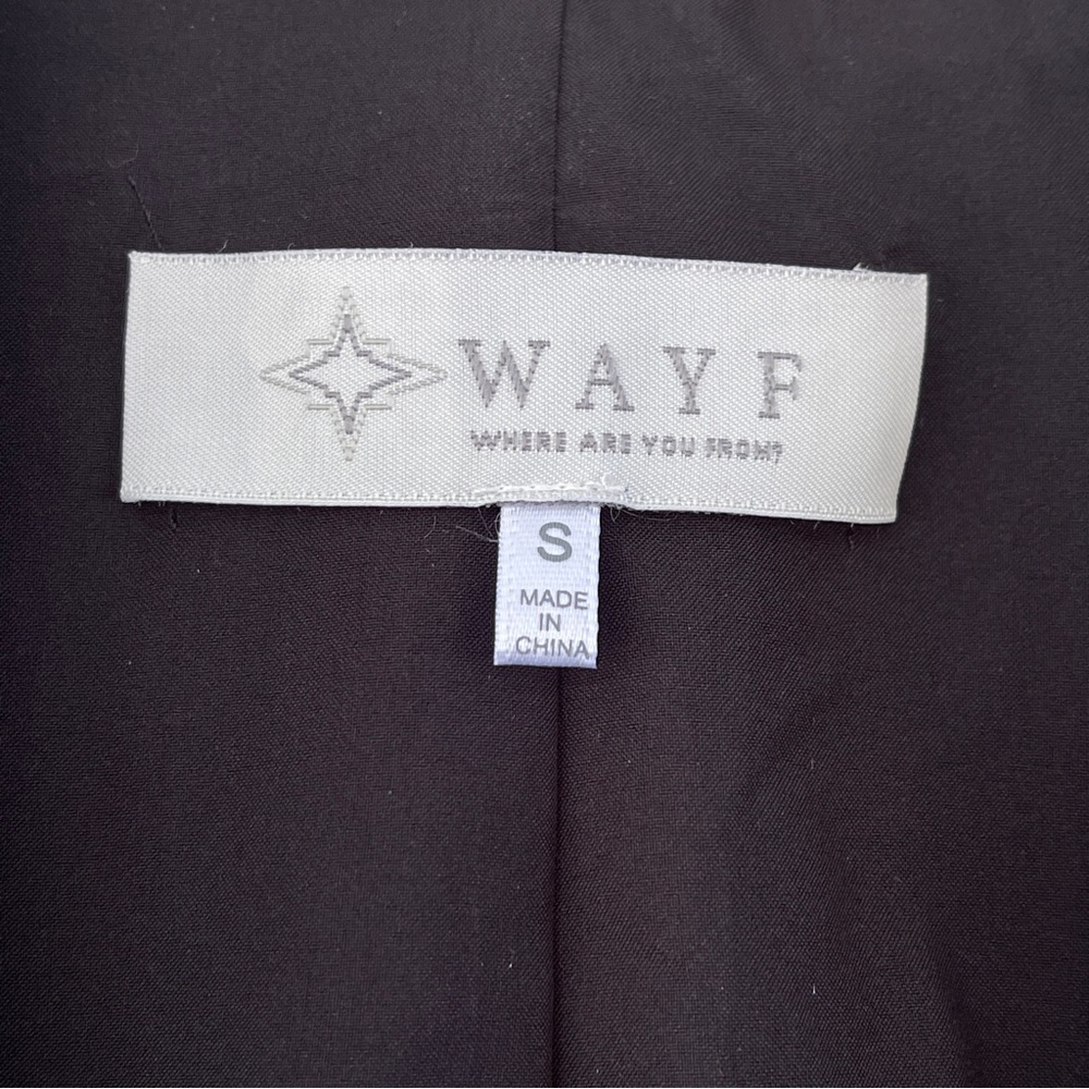 Wayf Black Single Front Tortoise Shell Button Lon… - image 4